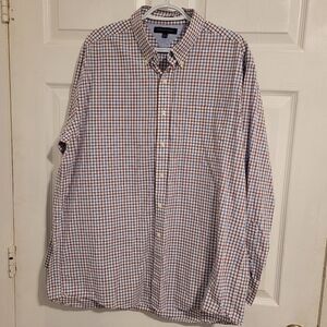 Tommy Hilfiger men's long sleeve button up dress shirt‎